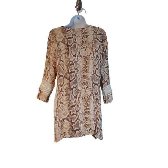 Raya Sun Crochet Animal Print Cover up - Picture 3 of 4